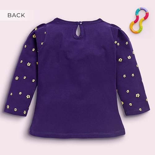 Image of LuvLap Baby Girls 100% Cotton Full Sleeve Girls Top, Pack of 02
