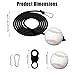 Baseball Softball Hitting Trainer with Thumb Guard, Solo Swing Batting Trainer with Hook & Ball, Hitting Training Aids for Hand-Eye Coordination Timing and Power - All Ages Hitters Practice Equipment