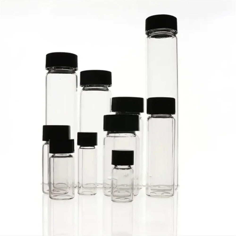 Strumenti da laboratorio e attrezzature Flacone for reagenti in vetro borosilicato trasparente con tappo a vite for uso medicinale, da laboratorio, da 2 ml a 60 ml, for esperimenti(4ml 100pcs)