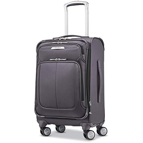 Samsonite Solyte DLX Softside Expandable Luggage with Spinner Wheels, Mineral Grey, Carry-On 20-Inch