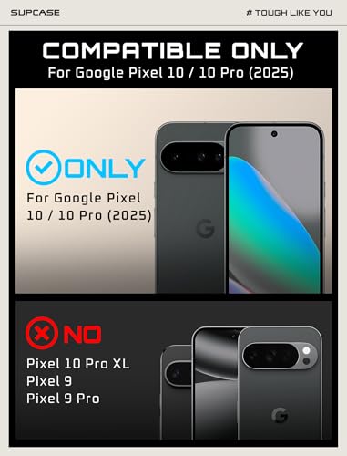 Coque Google Pixel 10 Pro antichoc robuste intégrale noire avec support clip