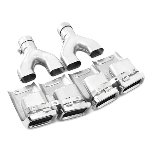 Embout echappement reglable double carre pour Range Rover - 5