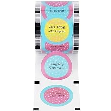 JIAWANSHUN Cup Sealer Film Roll Tea Cup Sealing Film Milk Sealing Film 3000pcs per Roll for Plastic and Paper Cup 90-105mm 3.55"- 4"