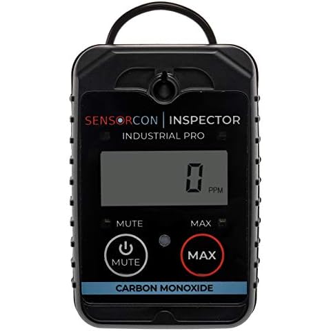 Sensorcon Inspector 2 CO Industrial Pro Carbon Monoxide Gas Monitor, Adjustable Alert Points, Visual, Audible and Vibrating Alerts, TWA Feature and Two Year Warranty Cover