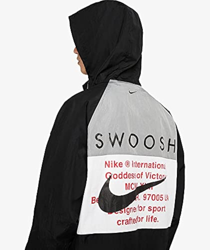 NIKE　Swoosh ナイキ　ダブルスウッシュ　フード付きジャケット NIKE公式】ナイキ スウッシュ メンズ ウーブン ジャケット