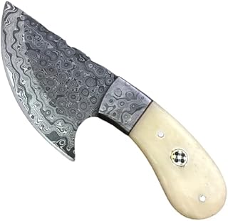 BC-03 Custom Handmade Damascus Steel knife -Classic Piece Of ART (Bone Handle) - Poshland