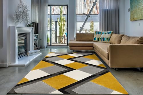 Image of Soft Pure Woolen Modern Collection Tufted Carpet for Living Room,Bedroom'Kitchen and Hall (5 X 8) Feet