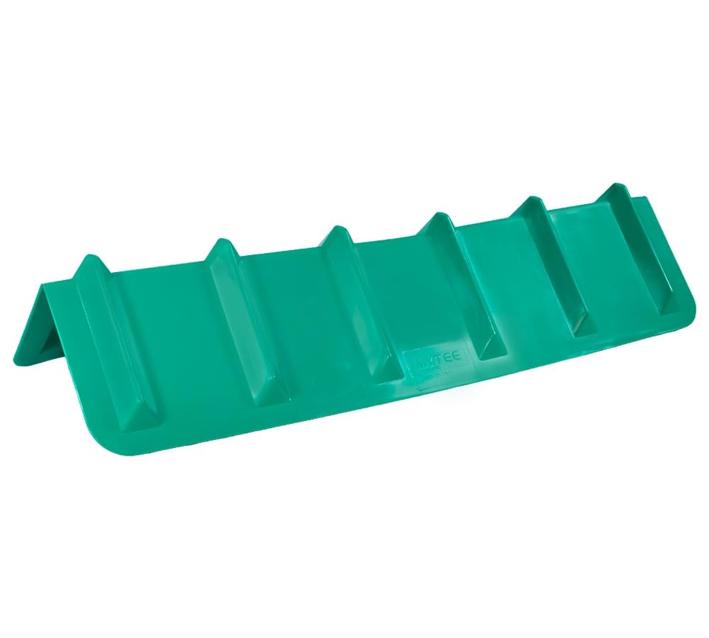 Mytee Products 8"x8"x36" Green Flatbed Corner Protector - V Shaped Edge Guard for Tie-Down Winch &amp; Ratchet Straps - Plastic Corner Protector for Flatbed Trailer Cargo Load