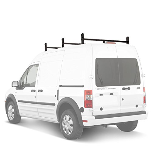 AA-Racks Model DX36 Compatible Ford Transit Connect 2008-13 Aluminum 3 Bar Utility Drilling
