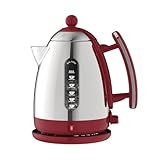 Bec verseur anti-goutte. Bouilloire sans fil 1.5l 3000w rouge - Lite DUALIT - 72021