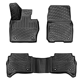 RizLiner Land Rover Range Rover Sport 2023-2026 Floor Mats 3D Custom Fit Compatible with Land Rover Rubber Car Mat Laser Measured Floor Liner All Weather Heavy Duty Odorless Non-Slip (Front & Rear)