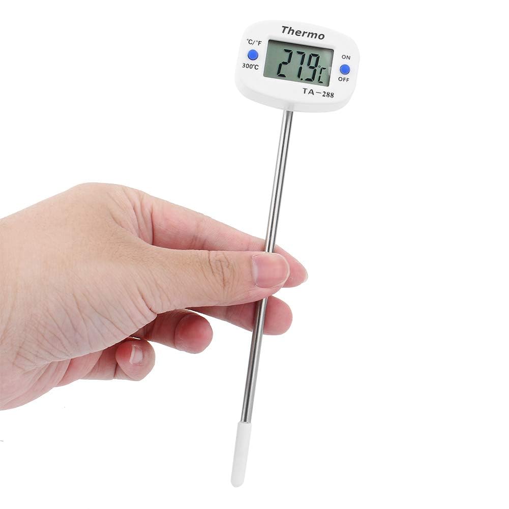 Termometro per latte, Multiuso Termometro digitale con sonda lunga per Liquido, Candela, Cibo, Carne
