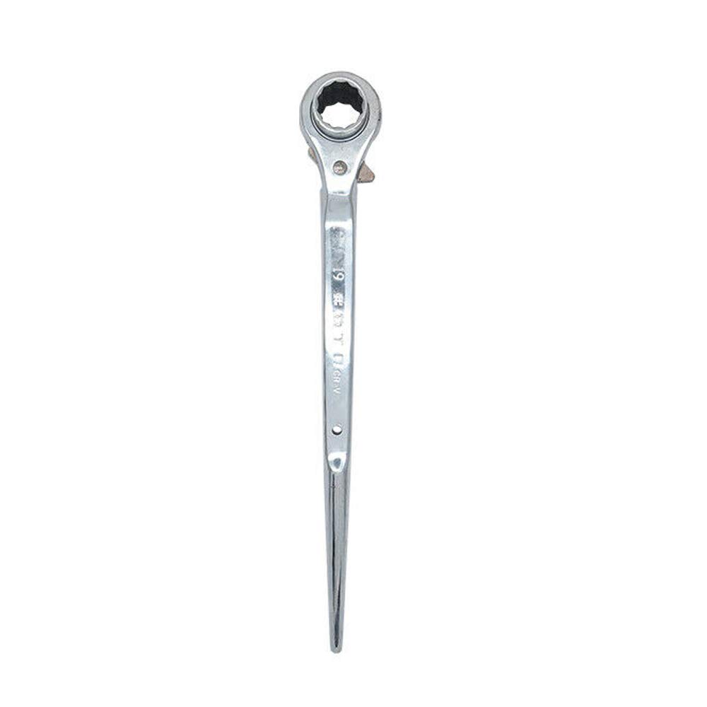 Tooldo Silver 19-22Mm Ratcheting Podger Scaffold Wrench Cr-V Ratchet Podger Spanner Quick Release Tool