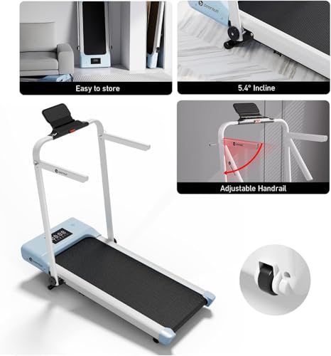 DeerRun Foldable Walking Pad with 9% Manual Incline — view 6