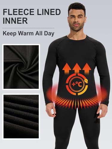 4 Pack Thermal Shirts for Men Long Sleeve Compression Shirts Sim Fit Thermal Underwear Tops for Cold Weather4