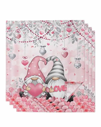 Servilletas de Tela Rosadas Set x4 50.5x50.5 cm miniatura 1