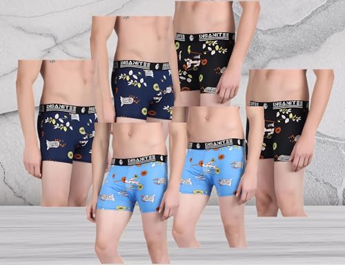 Image of Men's Nylon Stretch Printed Trunk | Ultra-Soft, Breathable Innerwear for Men | Stylish & Supportive Fit