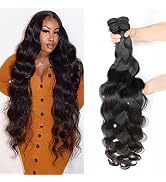 YISEA Human Hair Bundles Body Wave 4 Bundles (30 28 26 24 inches) 12A Grade Brazilian Virgin 100%...