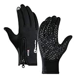 Diseño antideslizante: Estos Guantes Térmicos para correr, con partículas de silicona, puedes sujetar firmemente cualquier herramienta resbaladiza.