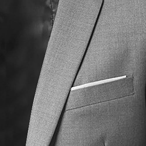Aniywn Men's Slim Fit 2 Piece Suit, Button Solid Dress Suit Jacket Blazer and Pants Set Mens Business Wedding Party Suit Set3