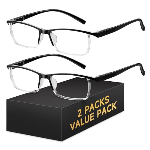 Kunchu 2-Pack Blue Light Blocking Reading Glasses