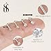 Jstyle Hypoallergenic 316L Surgical Steel Nose Rings Studs for Women Men 14K Gold Filled L Shaped Nose Studs 20G Nostril Piercing for Women Men Jewelry 1.5MM/2MM/2.5MM/3MM