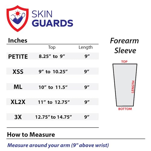 Image of Skin Guards Skin Protection Forearm Sleeves - Made in USA - Pair