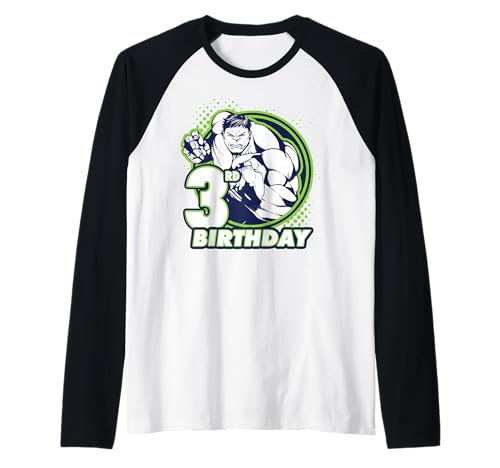 T-shirt Hulk 3 ans Marvel haut de baseball à offrir en cadeau d'anniversaire garçon