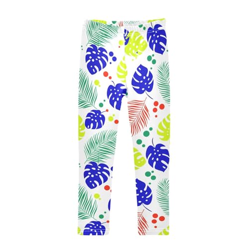 Girls' Leggings Summer Palm Leaves Kids Yoga Tights Pants 1 Pack 2302320
