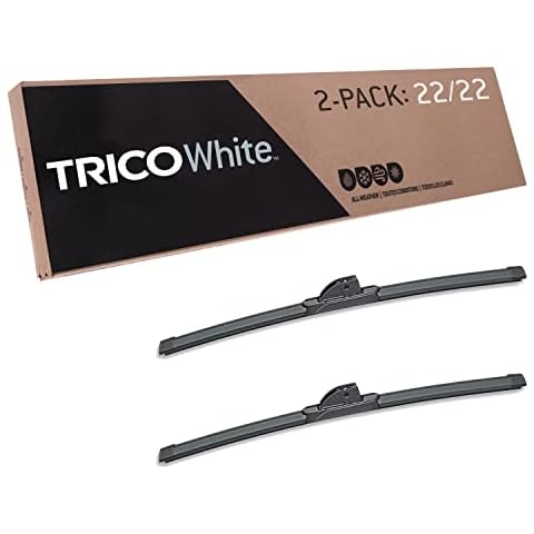 TRICO White™ (35-2222) 22 Inch Pack of 2 Automotive Replacement Windshield Wiper Blades for My Car Super Premium All Weather Beam Blade for Select Vehicle Models Cover