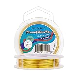 COLOR PERMANENTE: Color: oro; Recubrimiento antimanchas, diseñado para resistir el deslustre, astillado y descascarillado, y puede soportar enrollamiento, espiral, torsión, envoltura, etc. El color del producto real puede ser diferente al de la imagen, es similar al amarillo.