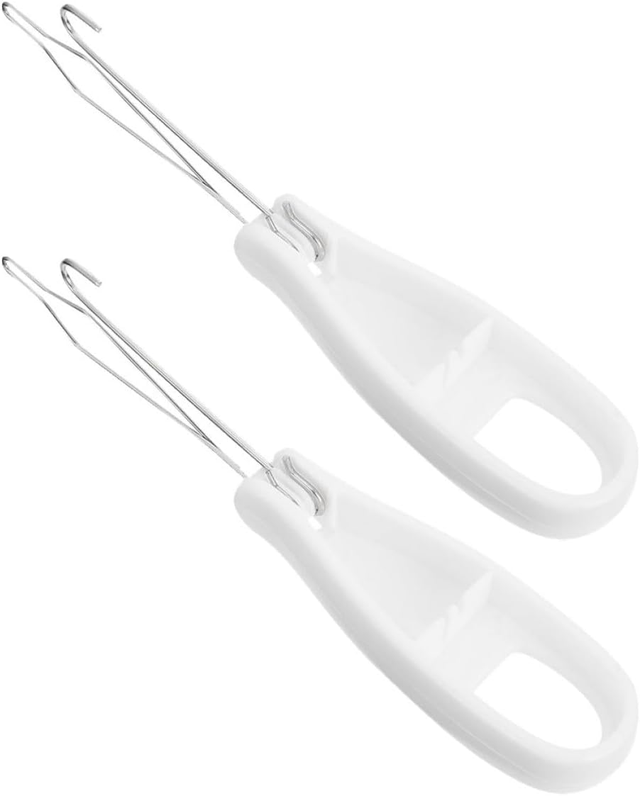 2pcs Button Hook Dressing Aid and Zipper Puller Tool, Convenient Button Assist Device with Grip for Coat and Shirt, Suitable for Arthritis and Daily Dressing Assistance
