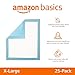 Amazon Basics Dog and Puppy Pee Pads with 5-Layer Leak-Proof Design and Quick-Dry Surface for Potty Training, Heavy Duty Absorbency, X-Large, 28 x 34 Inch - Pack of 25, Blue & White