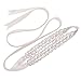 Produktbild SWEETV Strass Hochzeit gürtel Kristall Braut gürtel Schärpe für Brautjungfernkleider Ballkleid Abendkleider, Silber