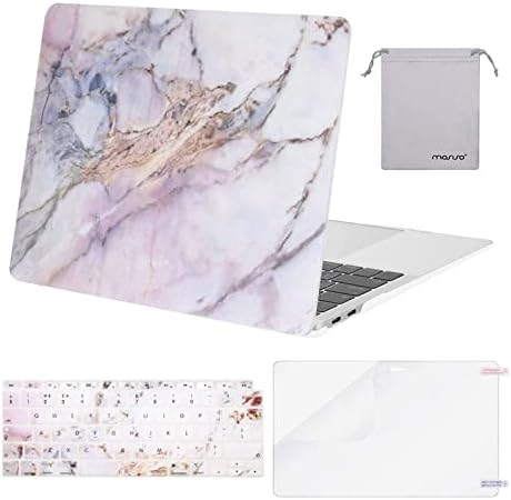 MOSISO Compatible with MacBook Air 13 inch Case 2022 2021 2020 2019 2018 M1 A2337 A2179 A1932 Retina Touch ID, Plastic Hard Shell &Keyboard Cover &Screen Protector &Storage Bag, Crystal Clear
