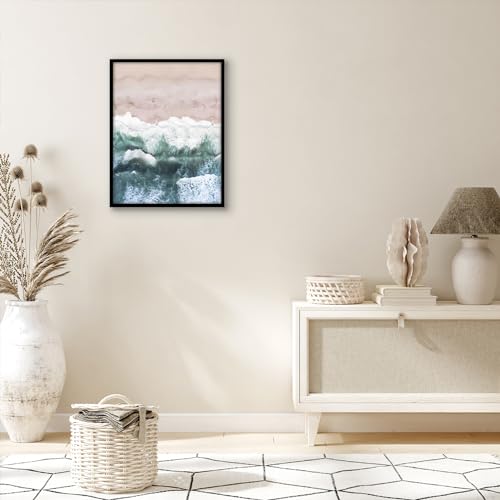 Americanflat 16x21 Picture Frame with Polished Plexiglass - Streamline Collection - Thin Border Picture Frame for Wall Display - Hanging Hardware Included - Black