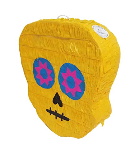 Traditional Day of the Dead Pinata | Sugar Skull â€œ Dia de Muertos â€œ PiÃ±ata | Mexican Calavera Decoration | Halloween Catrina Party Celebration | Cinco de Mayo Fiesta Supplies | Assorted Color