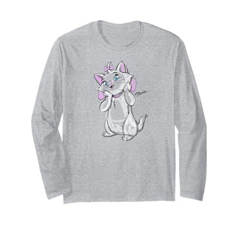 T-shirt manches longues Disney Marie Aristochats vêtement femme ado nostalgique