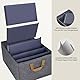 CGBOOM Hosen Organizer für Kleiderschrank,Verstellbarer Fächern Schubladen Organizer & Schrank Organizer, Waschbare Hosen Aufbewahrungsbox für Kleidung, Hosen, Hemden,Jeans,Pullovern(2Stück Grau)