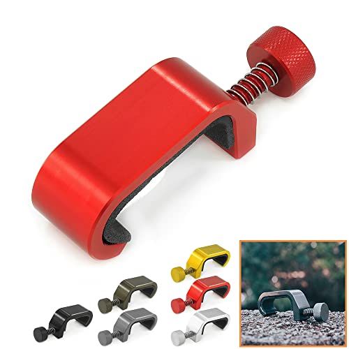 HEINMO Motorcycle Adjustable Bag Frame Hook Storage Bag Hook Crochet Grips Carry Hanger Luggage Rack Bracket Lock For Sprint Primavera GTS LX LXV 50 125 250 300 GTS 300ie (A Red)