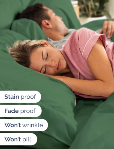 Image of Extra Deep Pocket Twin XL Sheet Set - Breathable & Cooling - Emerald Green