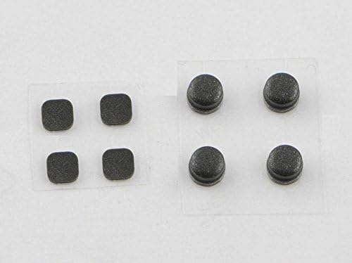 Amazon New3ds Ll 3ds Ll共通 上液晶ネジ隠しゴム 目隠しラバーセット シルバーブラック 周辺機器 アクセサリ