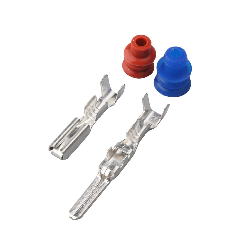 2Pin Male Female Nippon for Denso Fuel Injector Wire Connector 6189-0060 6180-2405 - (Color Name: M and F)