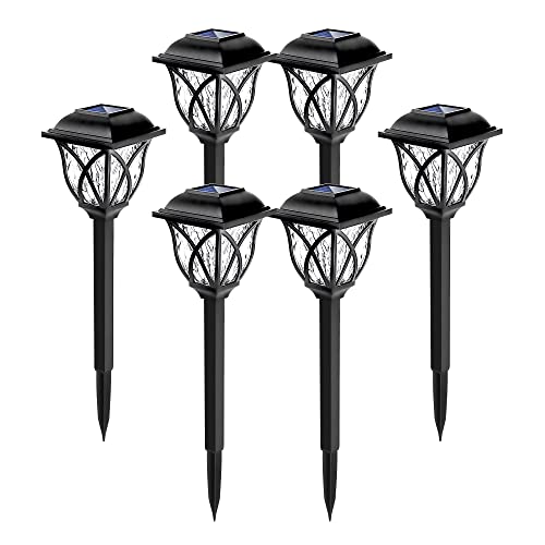 Image of Solpex Solar Pathway Lights Outdoor, LED Garden Lights, Waterproof Landscape Lights for Lawn, Patio, Yard, Walkway (6 Pack)
