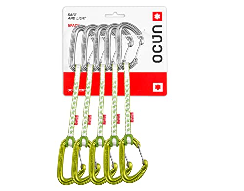 Ocun Set di rinvii Kestrel QD DYN 8, Confezione da 5 Pezzi, Grün, 15cm