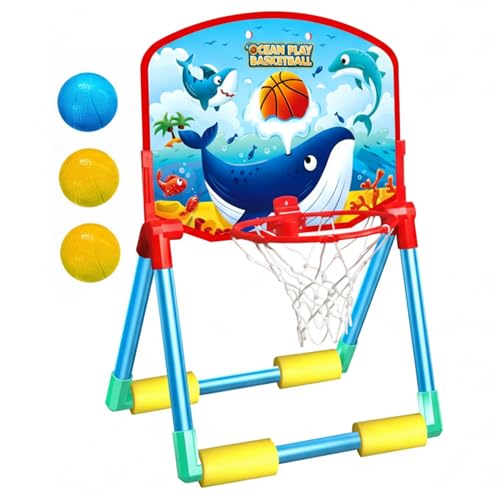 Panier basket-ball flottant piscine pour occuper les enfants activement tout l'été
