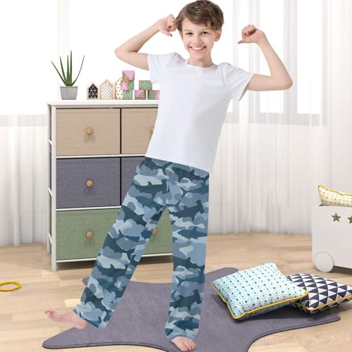 Boy's Pants Animal Shark Military Pattern Jogger Pants Elastic Waist Long Bottoms Trousers with Pockets 6-14 Years4