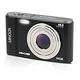 Minolta MND20 44MP Digital Camera – 2.7K Ultra HD Video, 16X Digital Zoom, Anti-Shake Stabilization, Time Lapse, Face Detection, 2.9-inch LCD Display – Lightweight Compact Camera (Black)