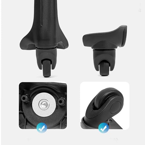 Roulettes de rechange pour valise et coffre de voyage noir