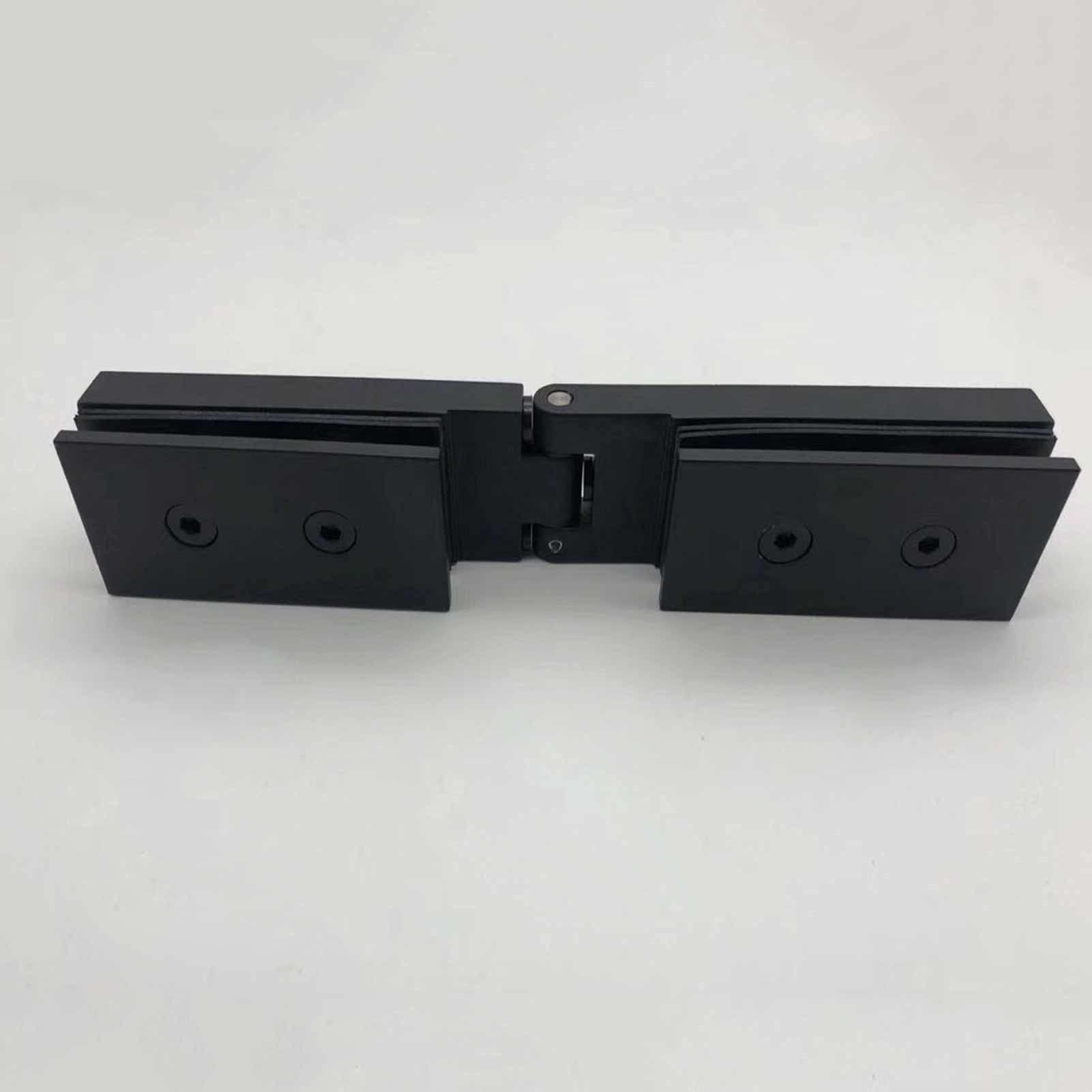 bisagras para mamparas de ducha, Abrazadera de bisagra de puerta de vidrio, 2 bisagras de puerta de vidrio Bisagra de puerta de ducha de 180 grados Gabinete de puerta de vidrio pesado Gabinete de exhi